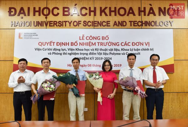 Bốn đơn vị Trường ĐH Bách khoa Hà Nội có “thủ lĩnh” mới