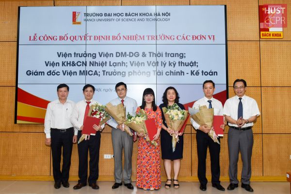 Bổ nhiệm, bổ nhiệm lại lãnh đạo 5 đơn vị Trường ĐH Bách khoa Hà Nội