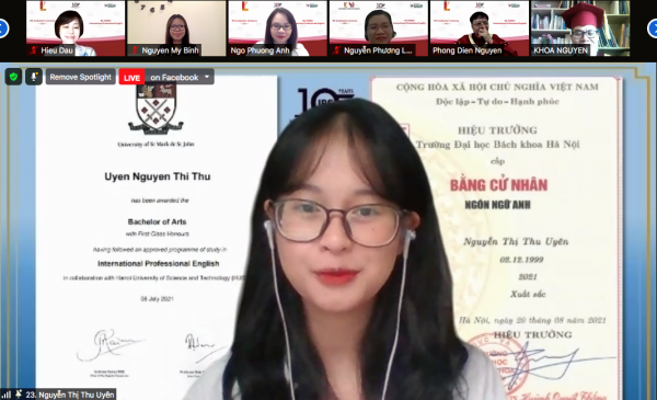 Bách khoa Hà Nội tổ chức lễ tốt nghiệp khoá 7 chương trình song bằng Cử nhân tiếng Anh chuyên nghiệp Quốc tế