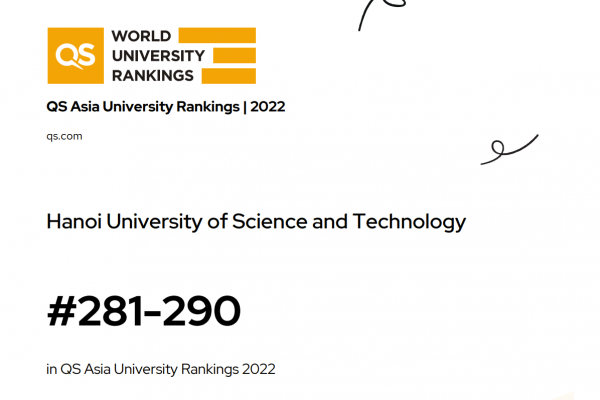 Bách khoa Hà Nội xếp hạng 281-290 trên Bảng xếp hạng QS Asia