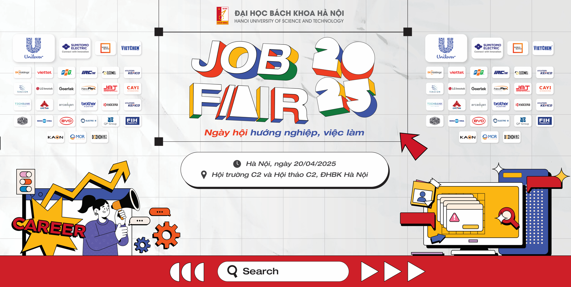 Job Fair 2025 - Ngày hội hướng nghiệp và việc làm tại Đại học Bách khoa Hà Nội
